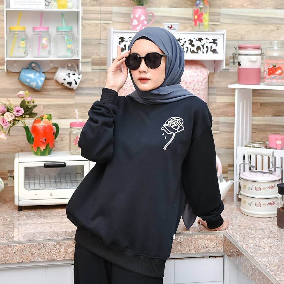 ONLY ROSE SWEATER COCOK UNTUK COUPLE - ALLSIZE