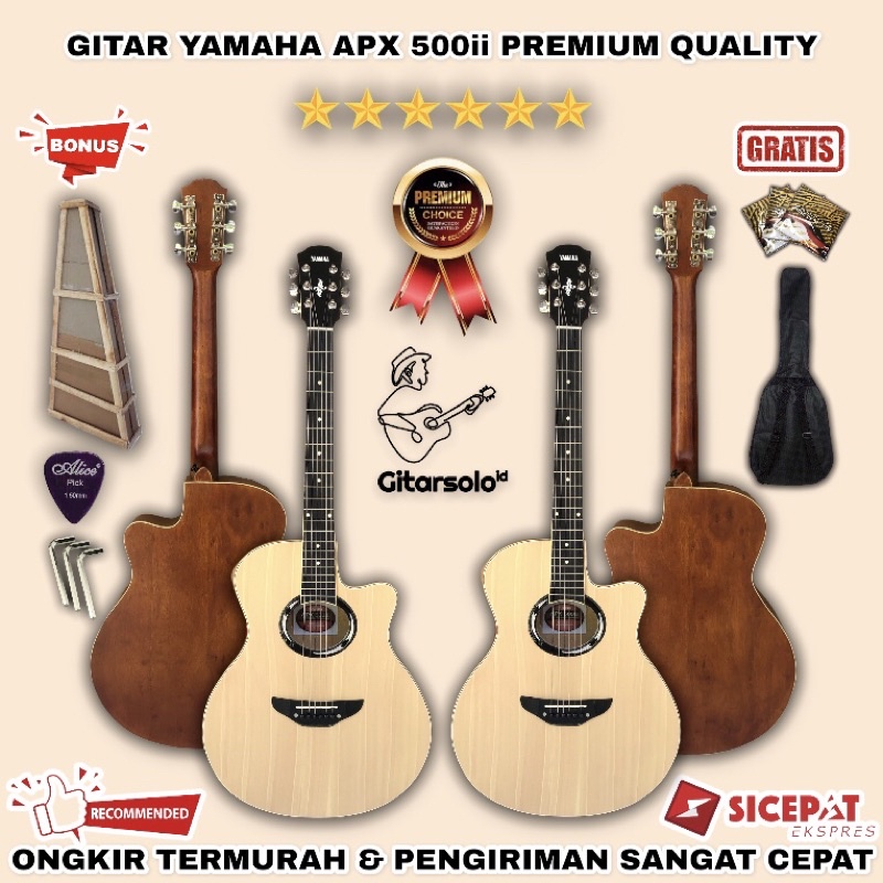 GITAR YAMAHA APX 500ii AKUSTIK ELEKTRIK PREMIUM QUALITY