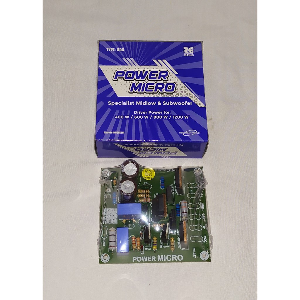 Kit Ranic Power Driver Micro Midlow & Subwoofer 400W-1200W RE.237-850