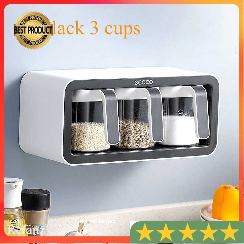 Rak Gantung Botol Bumbu Dapur Spice Bottle Storage Rack ECOCO E2006/7