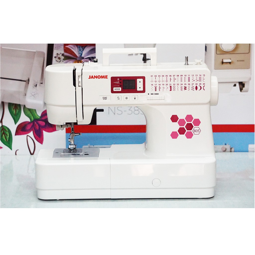 mesin jahit portable merk janome type 805 model komputer terbaru