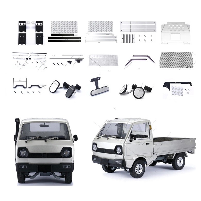 Part Aksesoris Body Rc WPL D12 D24 1/10 Realistic Body kit RC car