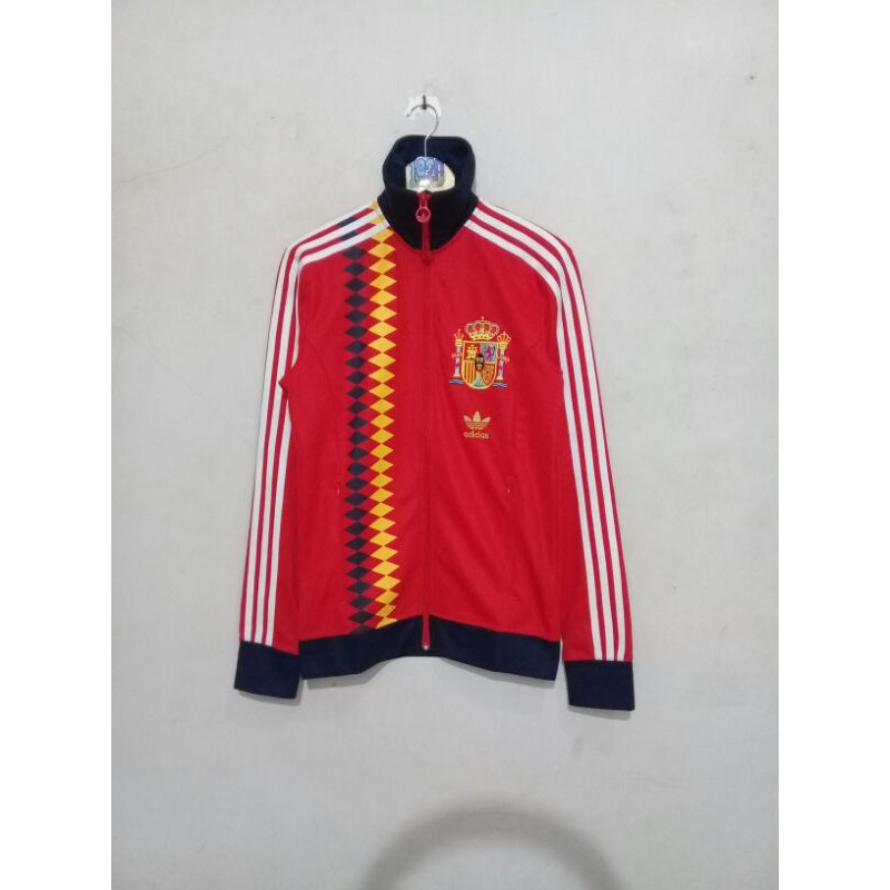 jaket tracktop adidas original spain thrift preloved  second