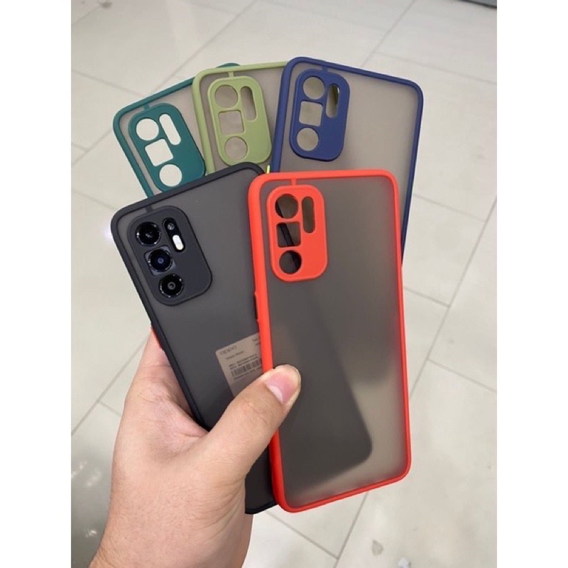 OPPO RENO 6 4G / RENO 6 5G Case Dove + Kamera Matte Transparan Slim Fuze Macaron