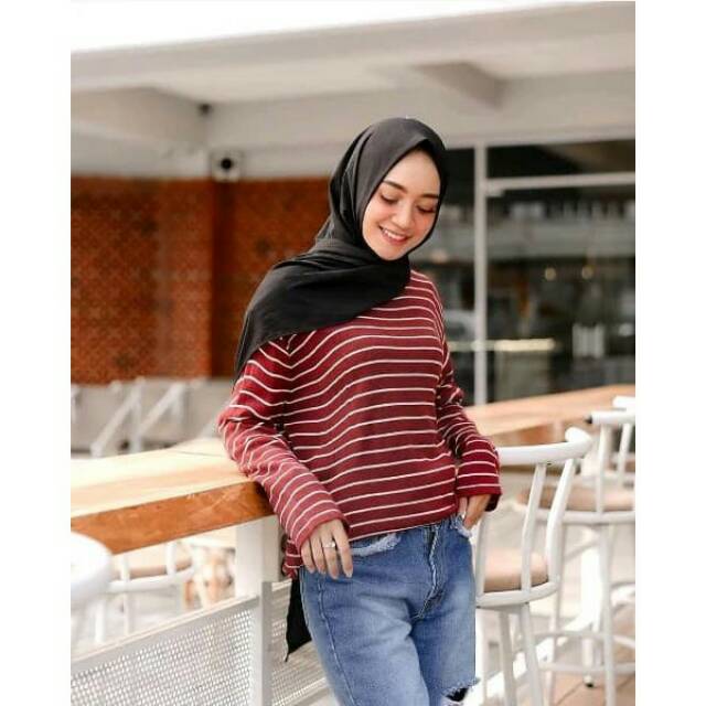 Knit stripe bigger / aatasan rajut stripe fs
