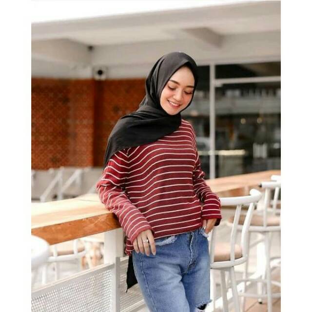 Knit stripe bigger / aatasan rajut stripe fs