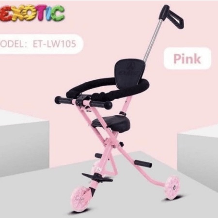 stroller Stroller Bayi Balita Kereta Stroler Anak Exotic LW 105 Lipat Garansi - Pink (K0S2) kereta d