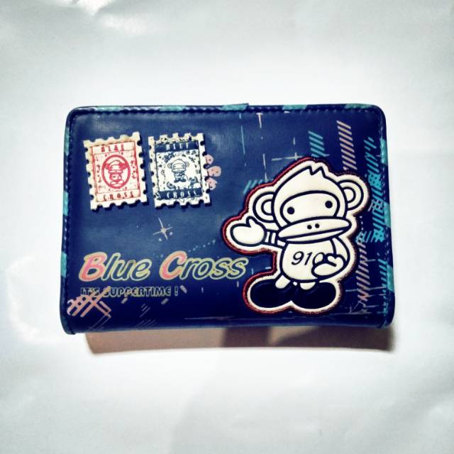 preloved dompet wanita blue cross / wallet