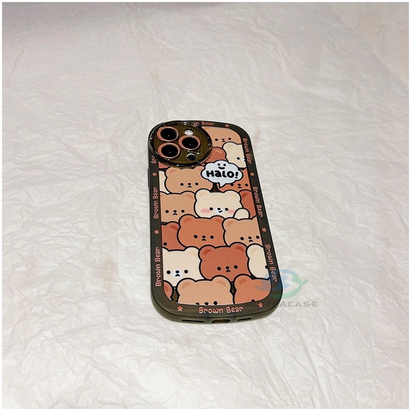 Case TPU Motif Kartun Beruang Untuk Samsung A14 M14 A04 A13 A02S A03S A20S A23 A32 A11 A12 A51 A30 A50 A52 A10 A10S A72 M11 M12 J4 Plus J7 Prime