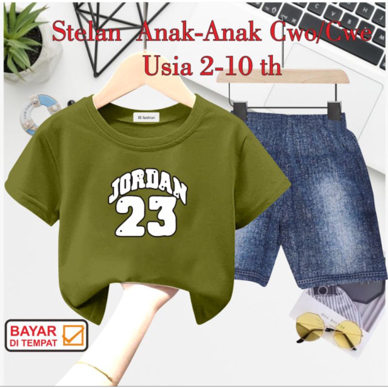 ((IB))SETELAN ANAK2 UNISEX SEMI JEANS/JQRD4N DIGITAL SABLON