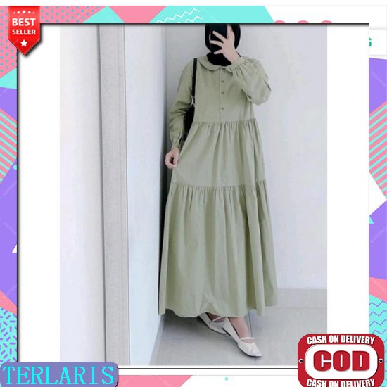 Dress Cantik By Thamrin City Shop | As Collection | Gamis Wanita Dewasa Perempuan Dewasa Remaja Cewe