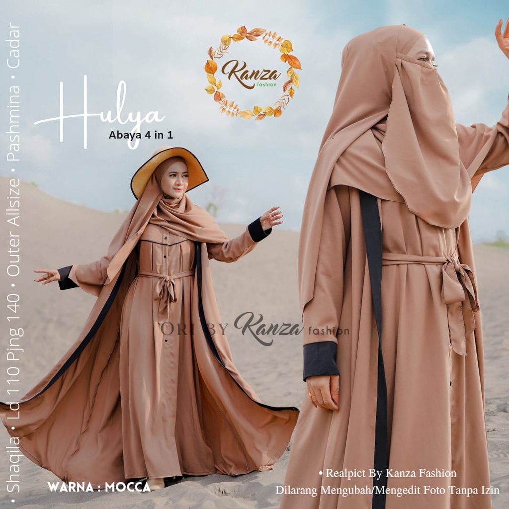 HULYA GAMIS SYARI abaya muslim original produk by kanza fashion