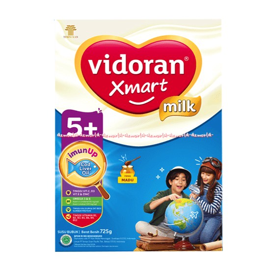 Vidoran Xmart 5+ Milk Rasa Madu Vanilla 725gr Susu Untuk 5tahun Fidoran Smart 5 Plus Vidoran 5 Vanila