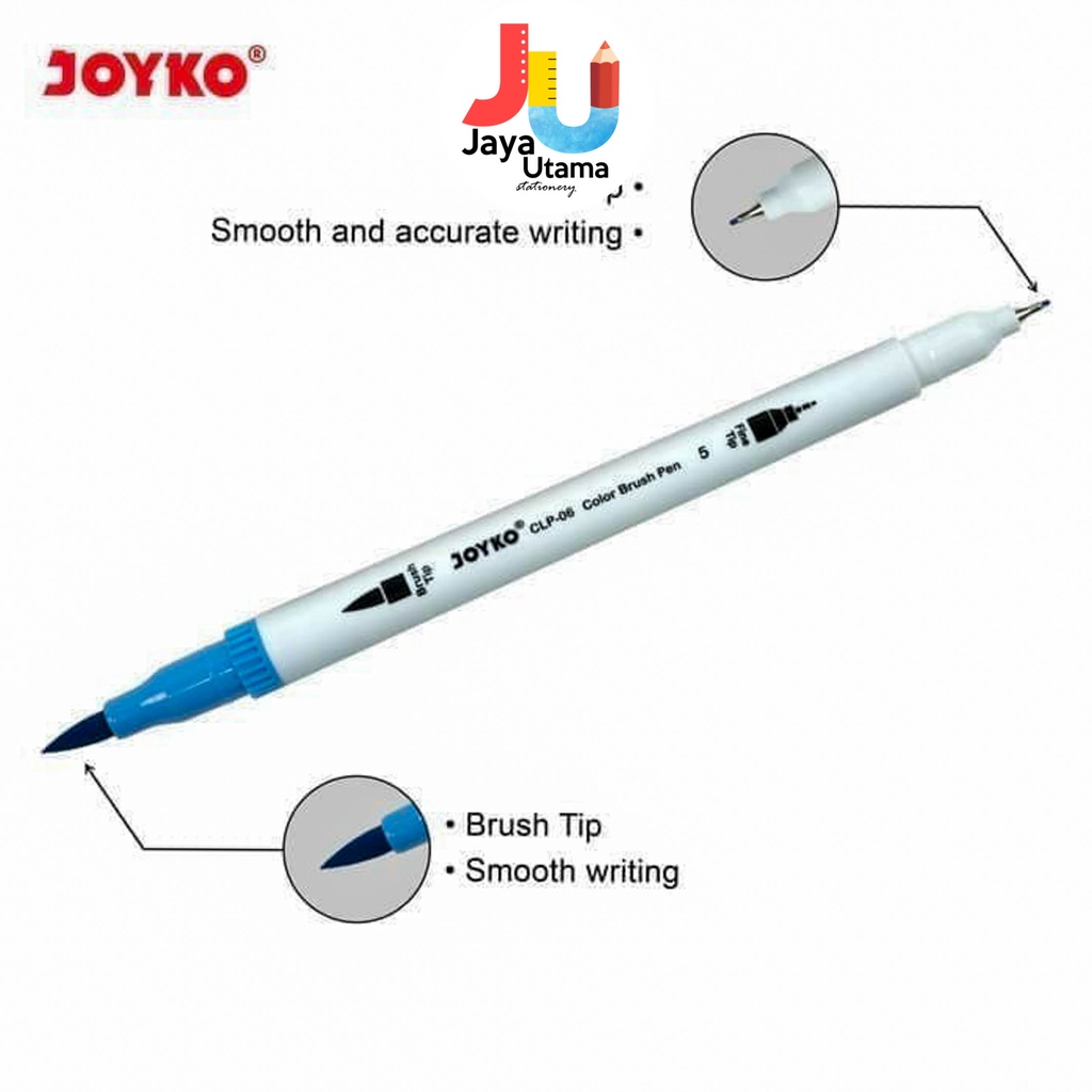 

Joyko Brush Pen 12 Warna (Brush + Pen) CLP-06