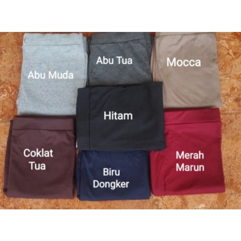 clana legging bahan kaos rayon/clana remaja/clana sport/ukuran standart dan jumbo