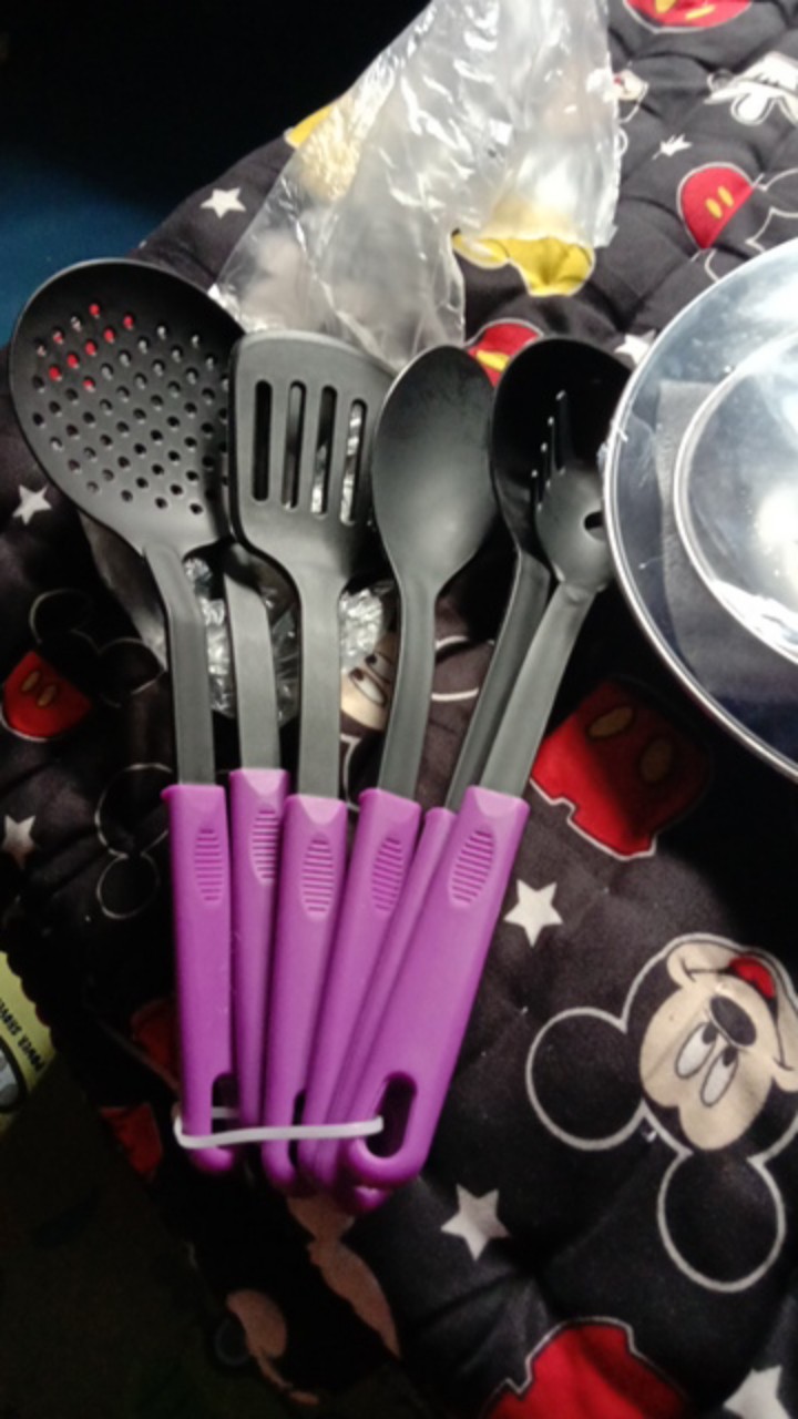 [free Buble] Set Spatula Warna Isi  6 Pcs / Set Bahan Nilon (1 Kg Muat 6 Set )