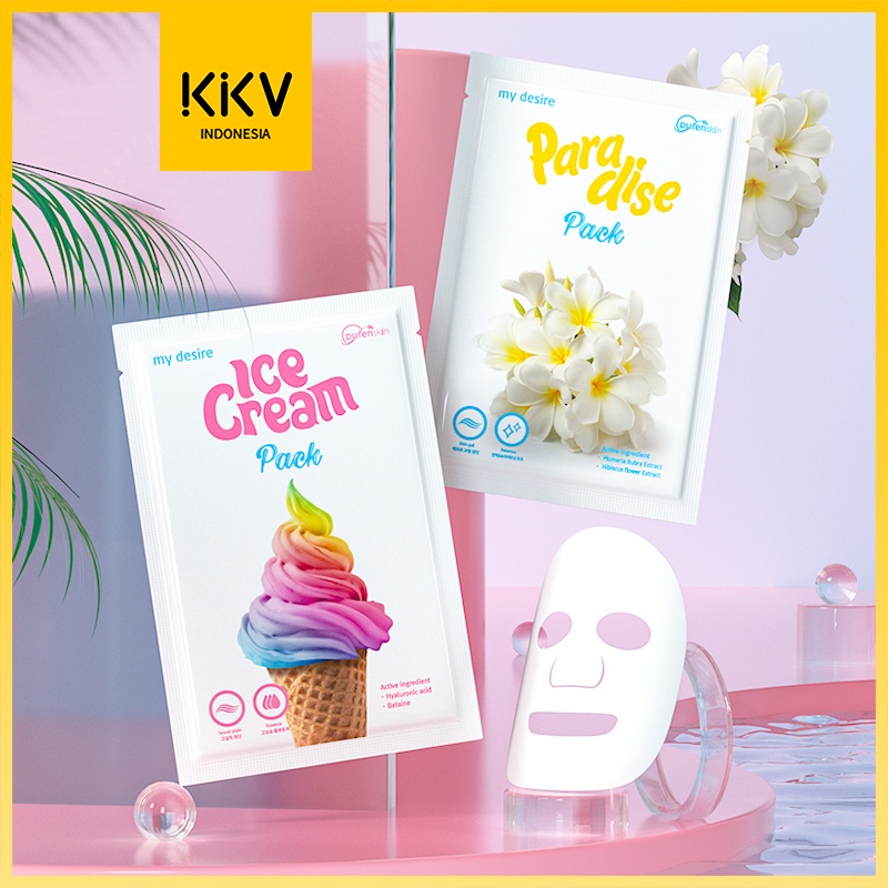 KKV-Purenskin Mask Ice Cream Facial Mask / Cosmetics / Facial Make Up / Long-lasting Paradise Mask