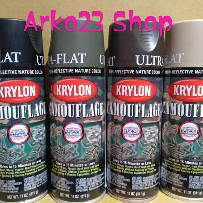 Krylon Cat Semprot Camouflage Army Loreng Made In Usa