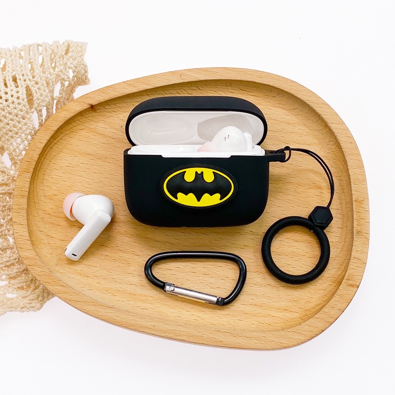 Baseus m2 m1 Soft Case Silikon Motif Kartun Marvel Batman Untuk Earphone Wireless Bluetooth