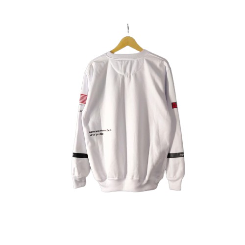 Sweater Nasa Crewneck Logo bulat- jaket sweater pria wanita Crewneck- Hoodie Nasa premium