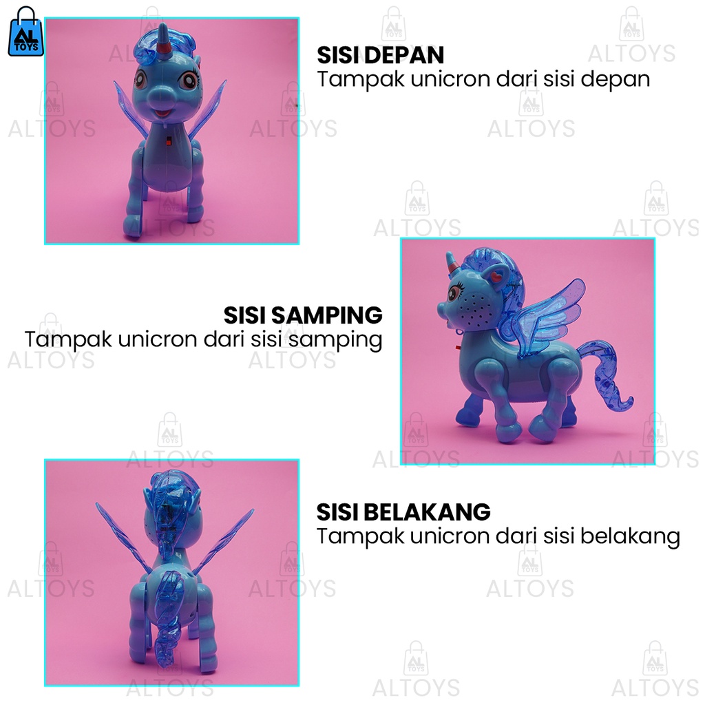 Kuda Poni Unicron Mainan Kuda Poni Berjalan / Bernyanyi Lampu Disko HKR 66-005191