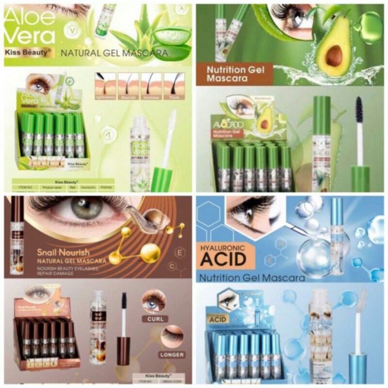 MASKARA BENING GEL KISS BEAUTY [SATUAN]