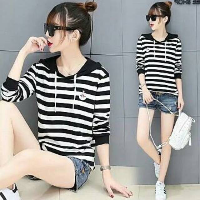 Sweater Salur Nagita sweater kekinian sweater cewek