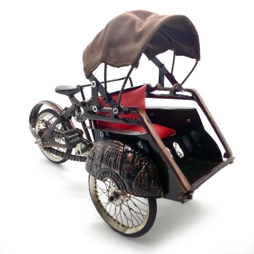 Miniatur Becak Tradisional | Becak Jawa | Miniatur Becak Jogja