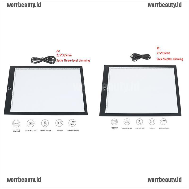 Worr Kotak Lampu Led Portable Ukuran Untuk Menjiplak Gambar Shopee Indonesia