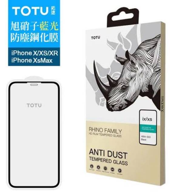 Totu rhino tempered glass full iphone X XS screen guard antigores