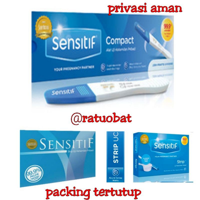 PAKET 3in1 - Testpack Test pack Tes hamil test kehamilan Tespek privasi aman Paket Sensitif testpack alat test kehamilan sensitif compact strip dan Uc