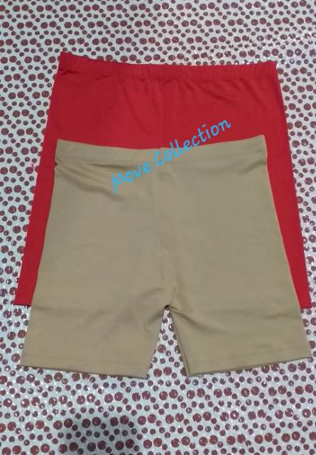 Short Pants/legging pendek Spandek Jersey Licin hotpants Daleman Melar Nyaman