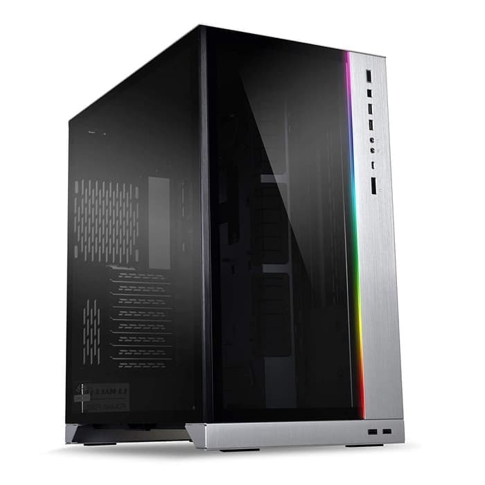 LIAN LI PC-O11 DYNAMIC XL (ROG) SILVER TEMPERED GLASS / Casing Gaming