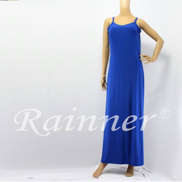 Inner Gamis Tanktop/Rainner Dalaman Kaftan Tanktop Biru Elektrik