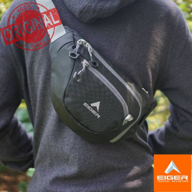 EIGER1989 TAS PINGGANG  Crystallin 5401 TAS SLING SLINGBAG WAIST BAG TAS SELEMPANG ORIGINAL TAS WANI