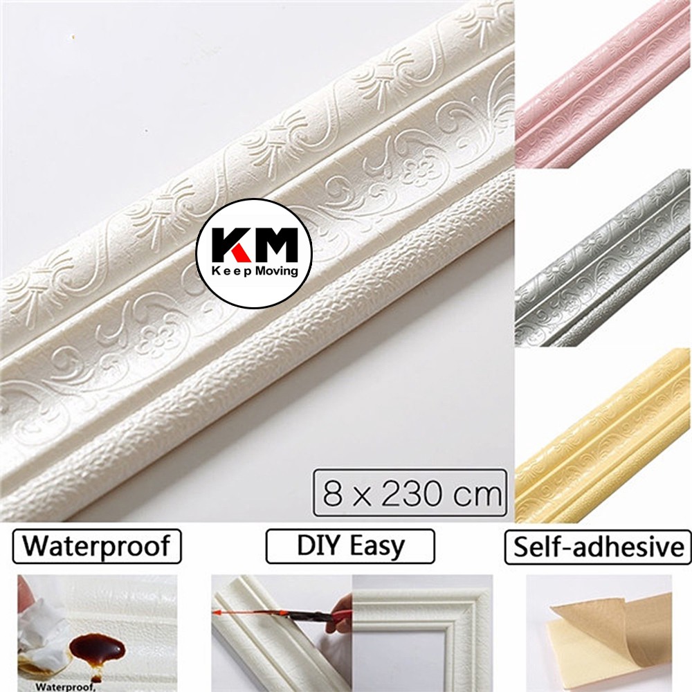 KM Wall Border List Wallpaper Wallborder Foam 3D-2