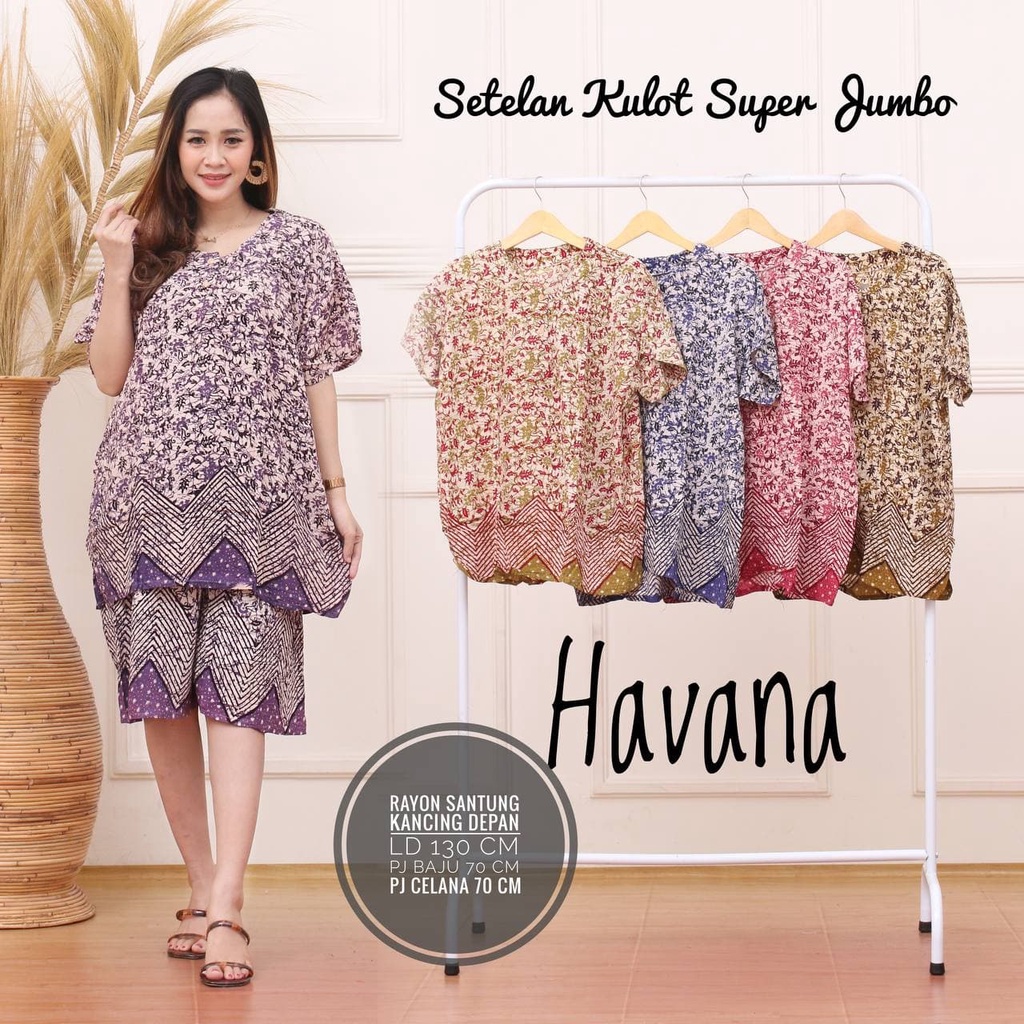 setelan Baju Tidur wanita SUPER JUMBO babydoll piyama kulot untuk ibu hamil gemuk gendut menyusui