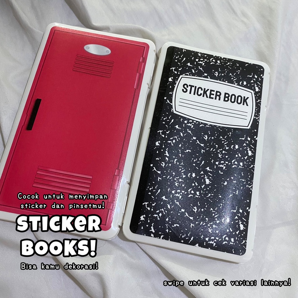 Kotak Stiker Box / Buku Composite Book / Loker Locker by @peachkiss.xo