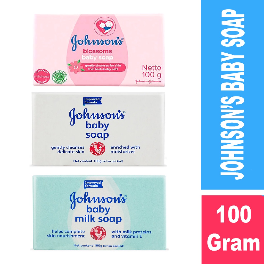 Bisa COD JOHNSON'S Baby Soap 100gr - Sabun Batang Bayi 100gr