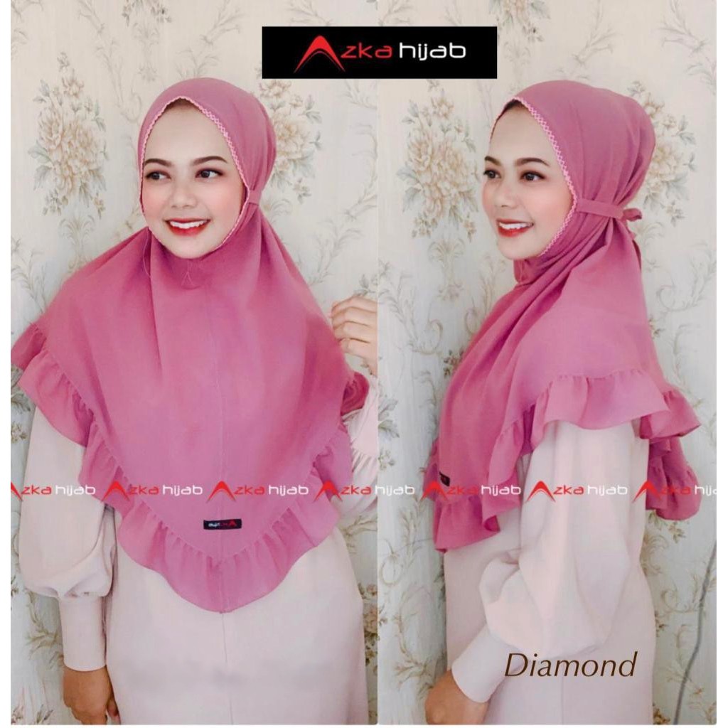 HIJAB INSTAN NAZWA PICOT BERGO TALI / BERGO INSTAN PICOT