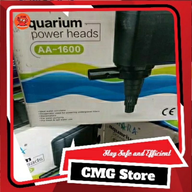 pompa aquarium amara power head aquarium amara aa 1600 mesin aquarium power head amara aa 1600 power