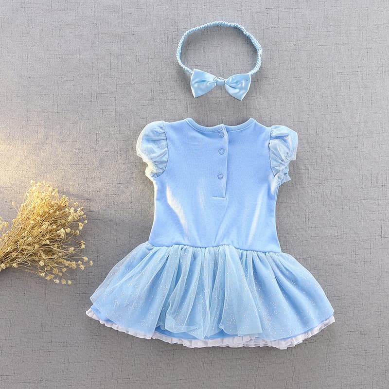 Baby princess costume romper dress cinderella bayi