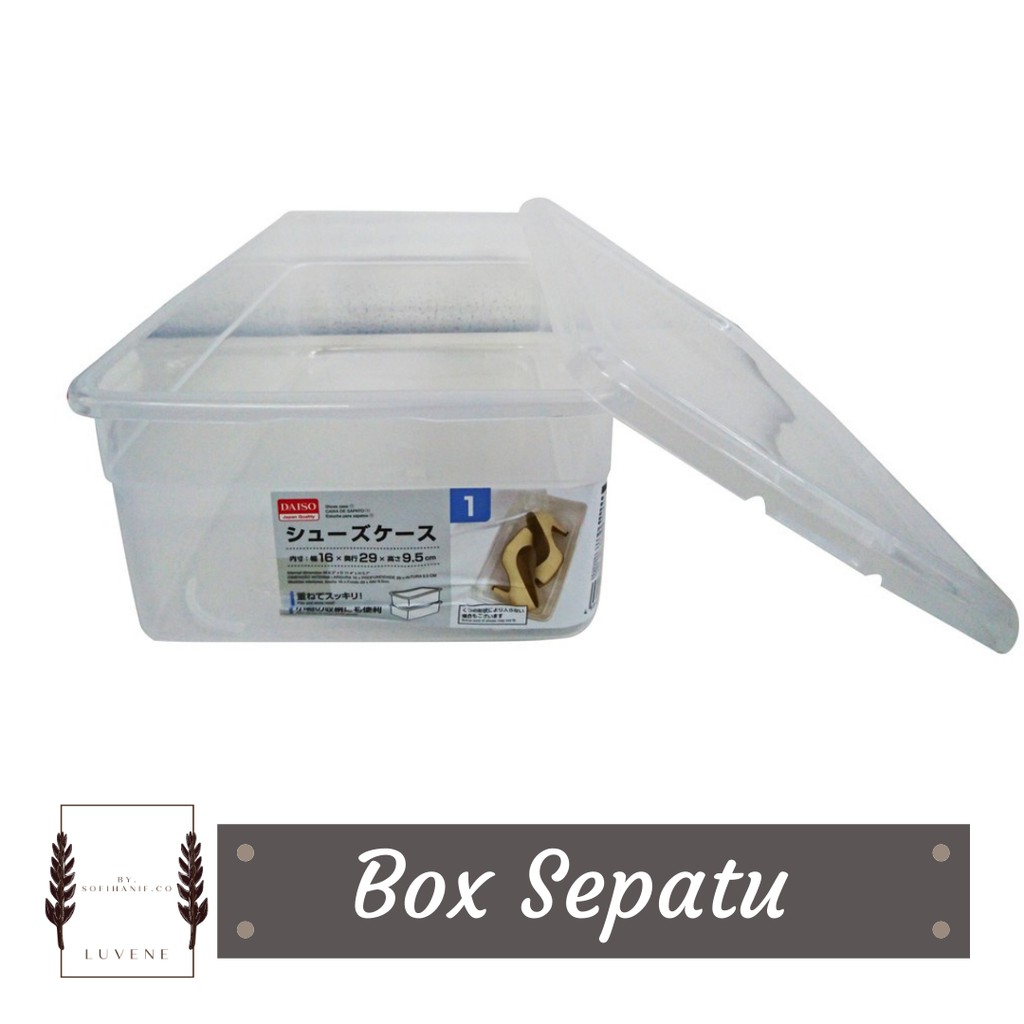 Box sepatu transparan (Kotak sepatu) shoe box