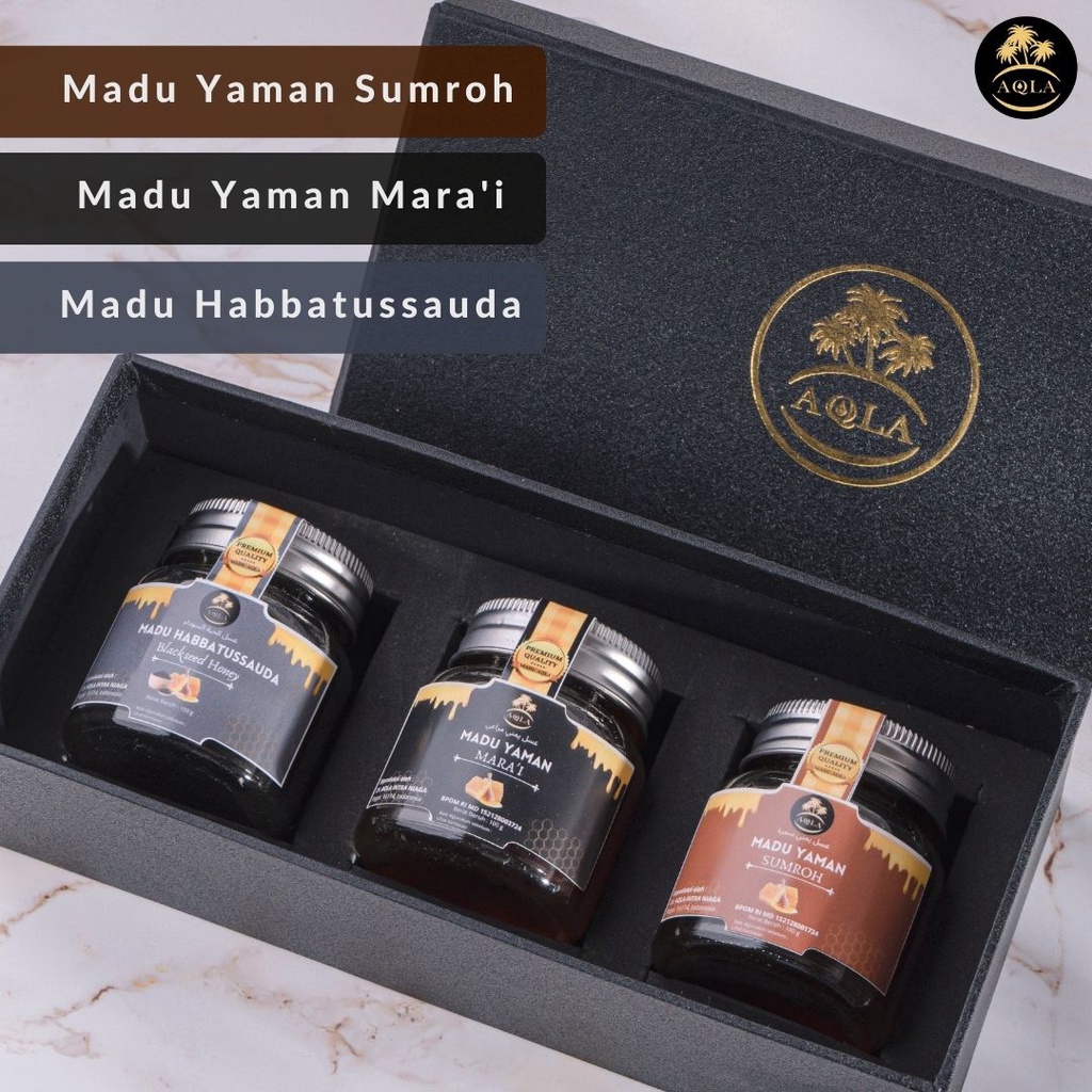 Hampers Lebaran Madu Yaman dan Madu Mesir Parcel Madu Premium best Quality / Parcel Lebaran dan Idul Adha / Kado pernikahan / kado premium