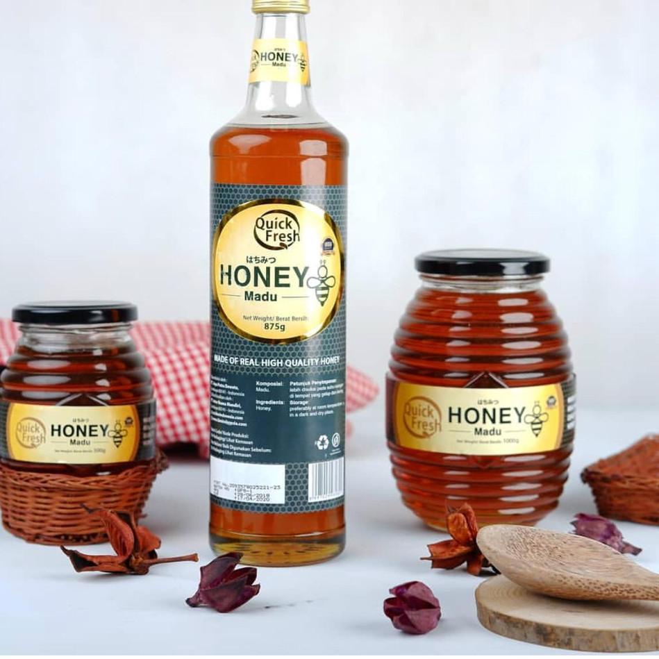 

10.10 HARGA GROSIR Madu Murni Asli Quick Fresh Honey 500 gram (Bucket Plastik)