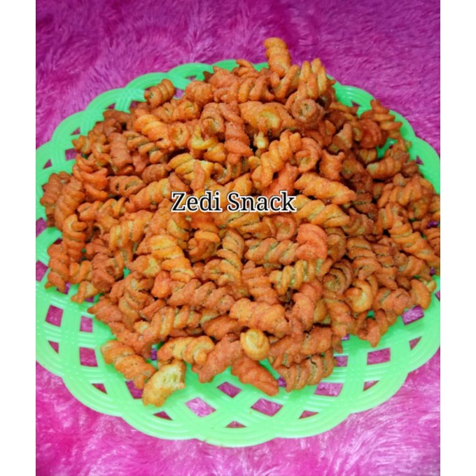 

Makroni Spiral Pedas 200Gram