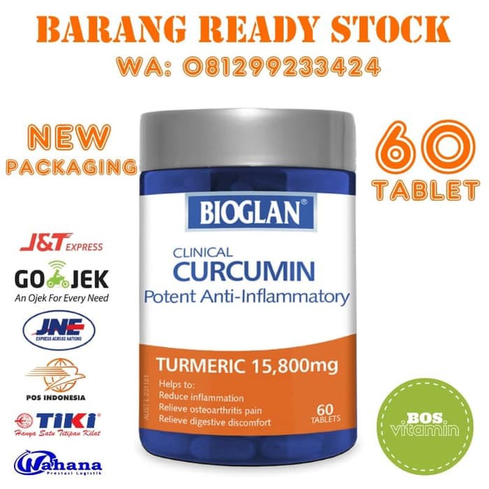 DISKON -  Bioglan Clinical Curcumin - 60 tablet (Turmeric 15,800mg)