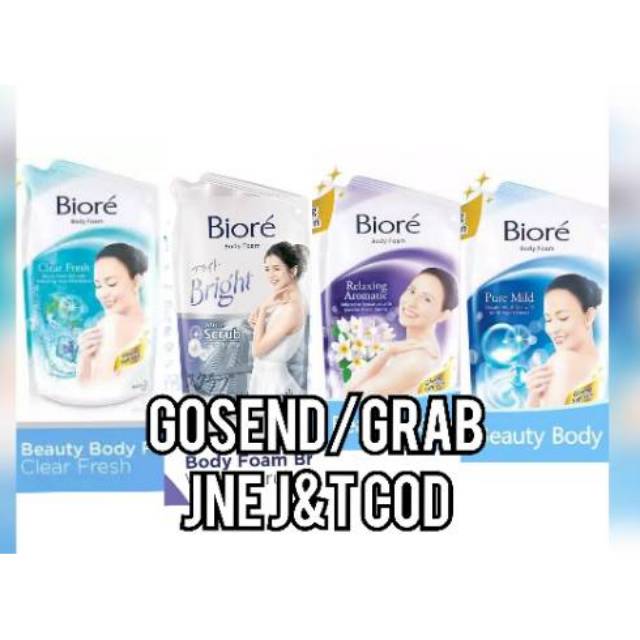 Biore Body Wash Refil 400 ml Sabun Mandi Cair ORIGINAL-BPOM