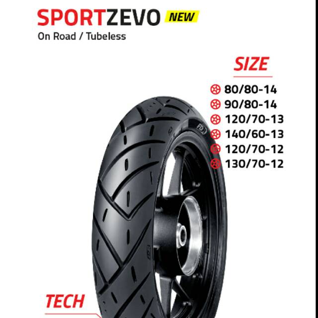 Grosir Ban Fdr Sport Zevo size 140/60-13 TubeLess