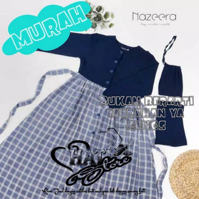 Gamis Cyra Nazeera cewek murah